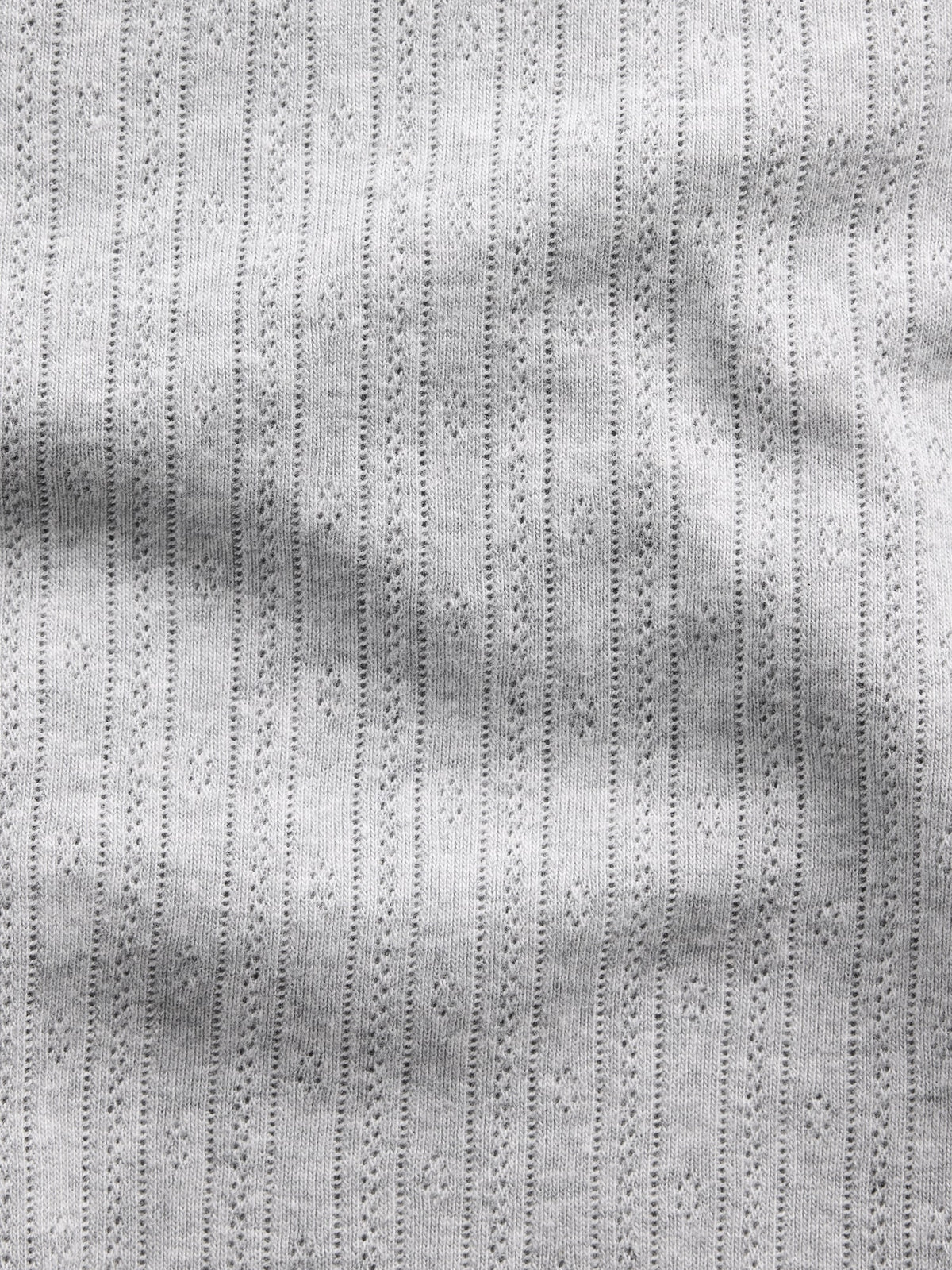 Pointelle Crop Cami - Heather grey