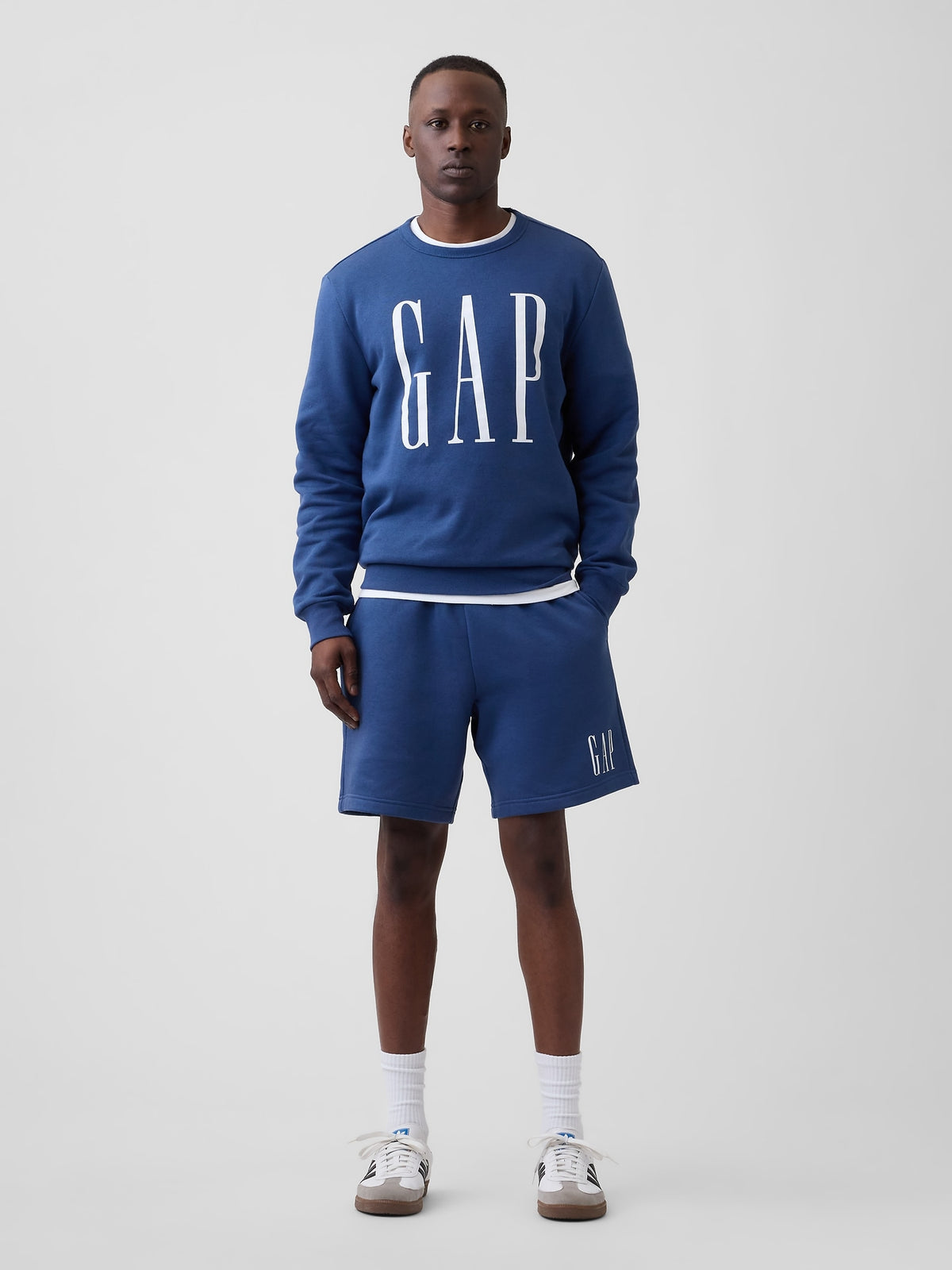 Relaxed Gap Logo Pull-On Shorts - Blue shade