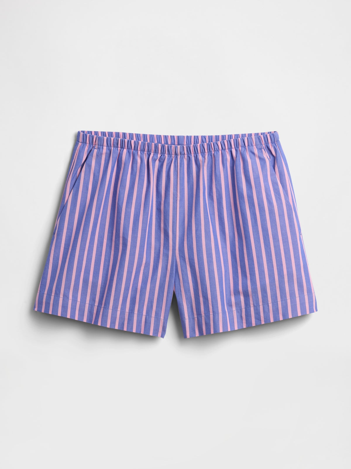 Relaxed Pull-On Poplin Shorts - Dazzling blue