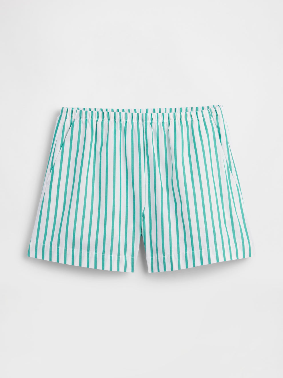 Relaxed Pull-On Poplin Shorts - Deluxe green