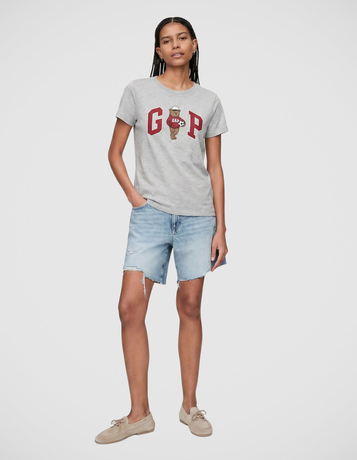 Brannan Bear Graphic T-Shirt — Grey