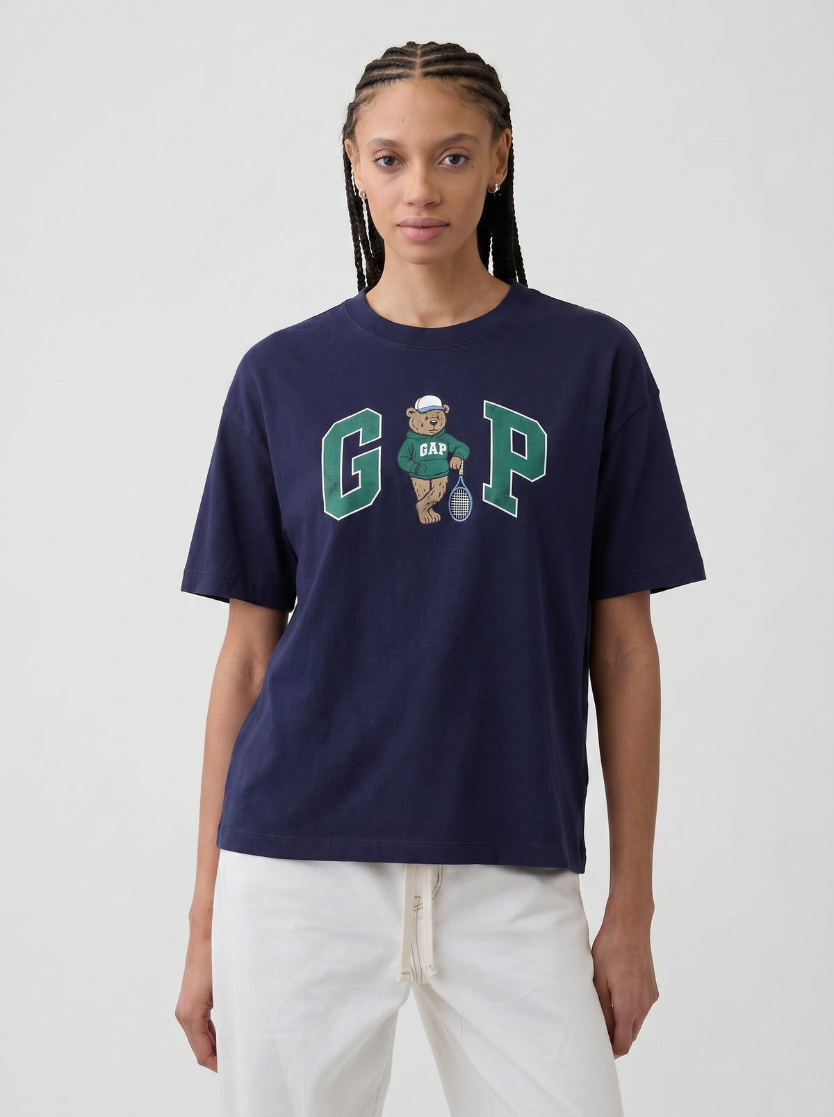 Brannan Bear Graphic T-Shirt — Navy Uniform