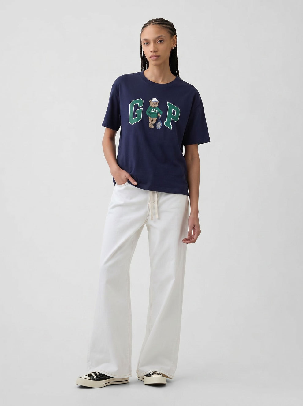 Brannan Bear Graphic T-Shirt — Navy Uniform